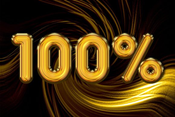 100 Percent Off Discount Sale Symbol Design