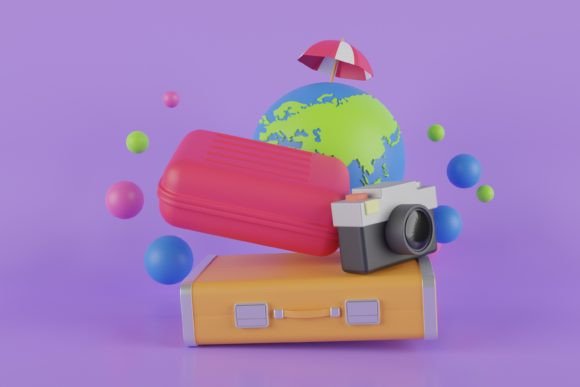 3D Travel by Plane Creative Concept: A Modern Approach to Visual Storytelling in Aviation
