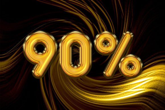 90 Percent Off Sale Symbol Design Ideas