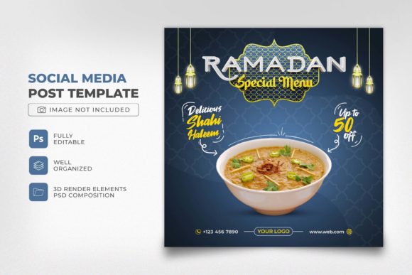 Boost Ramadan Marketing with Halim Social Media Post Design