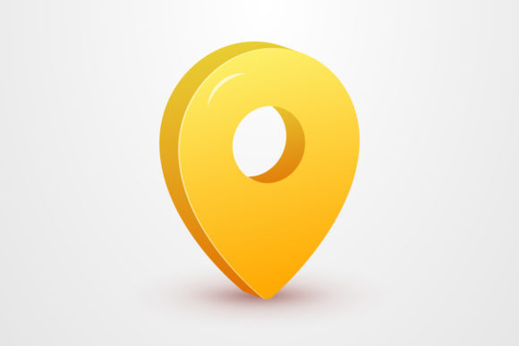 Cute Yellow Location 3D Render Icon: A Versatile Visual Asset for Modern Designers