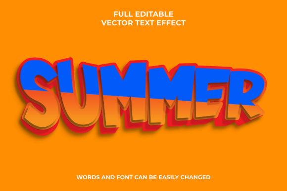 Enhance Your Designs with the Summer 3D Text Editable Style Effect