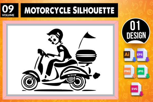 Exploring the Versatility of Motorcycle Silhouette SVG Craft Design 9