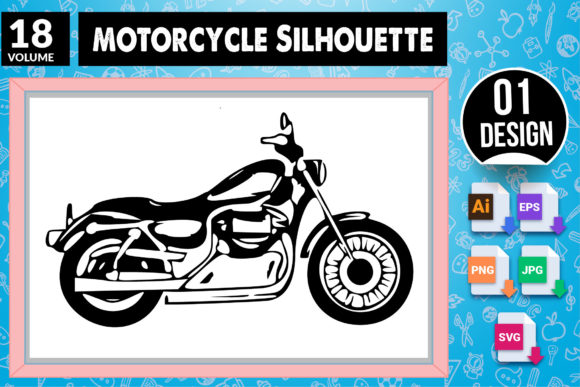 Motorcycle Silhouette SVG Craft Design: Creative Possibilities