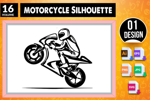 Unlock Creative Potential with the Motorcycle Silhouette SVG Craft Design